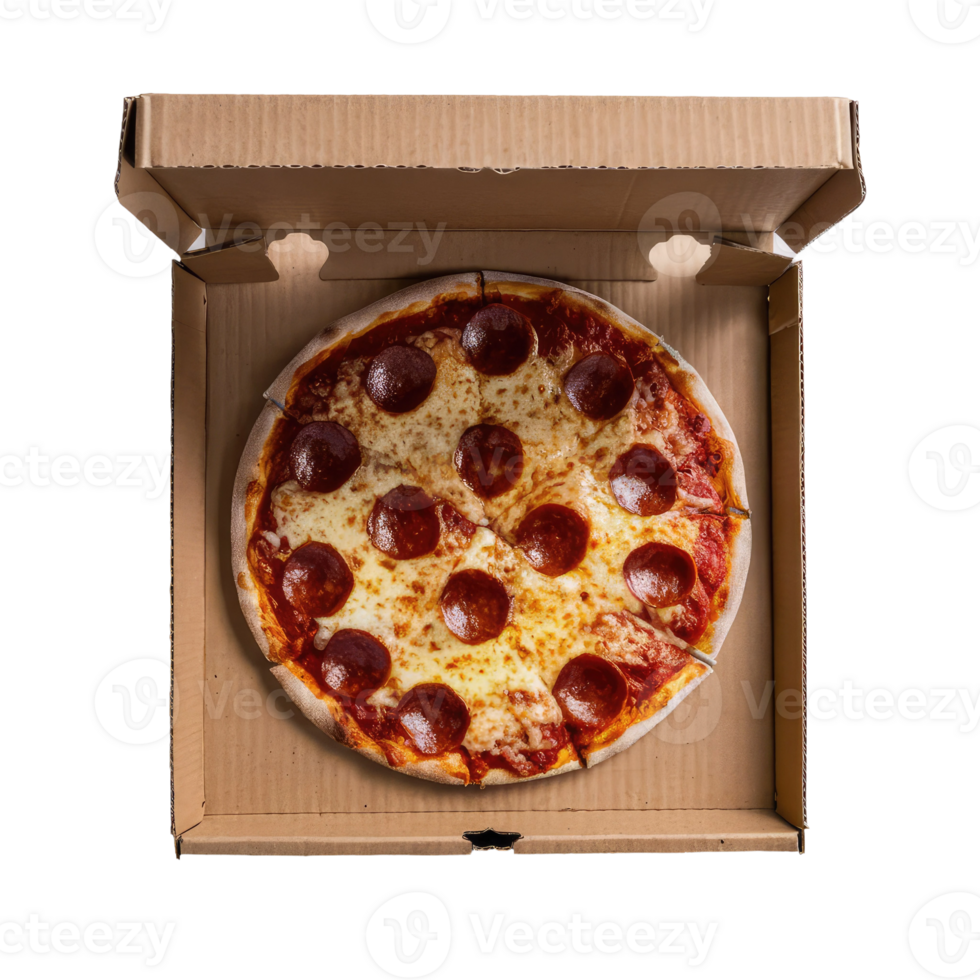 Pepperoni Pizza in a Box png
