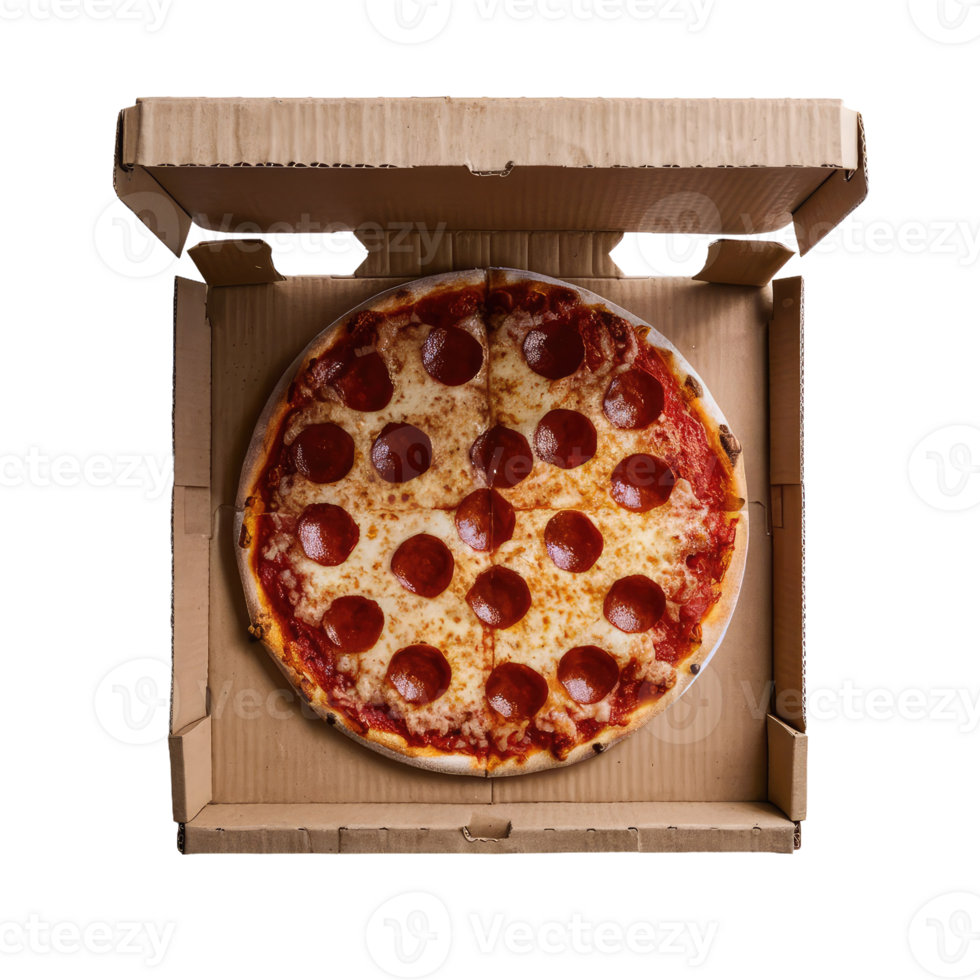 Pepperoni Pizza in a Box png