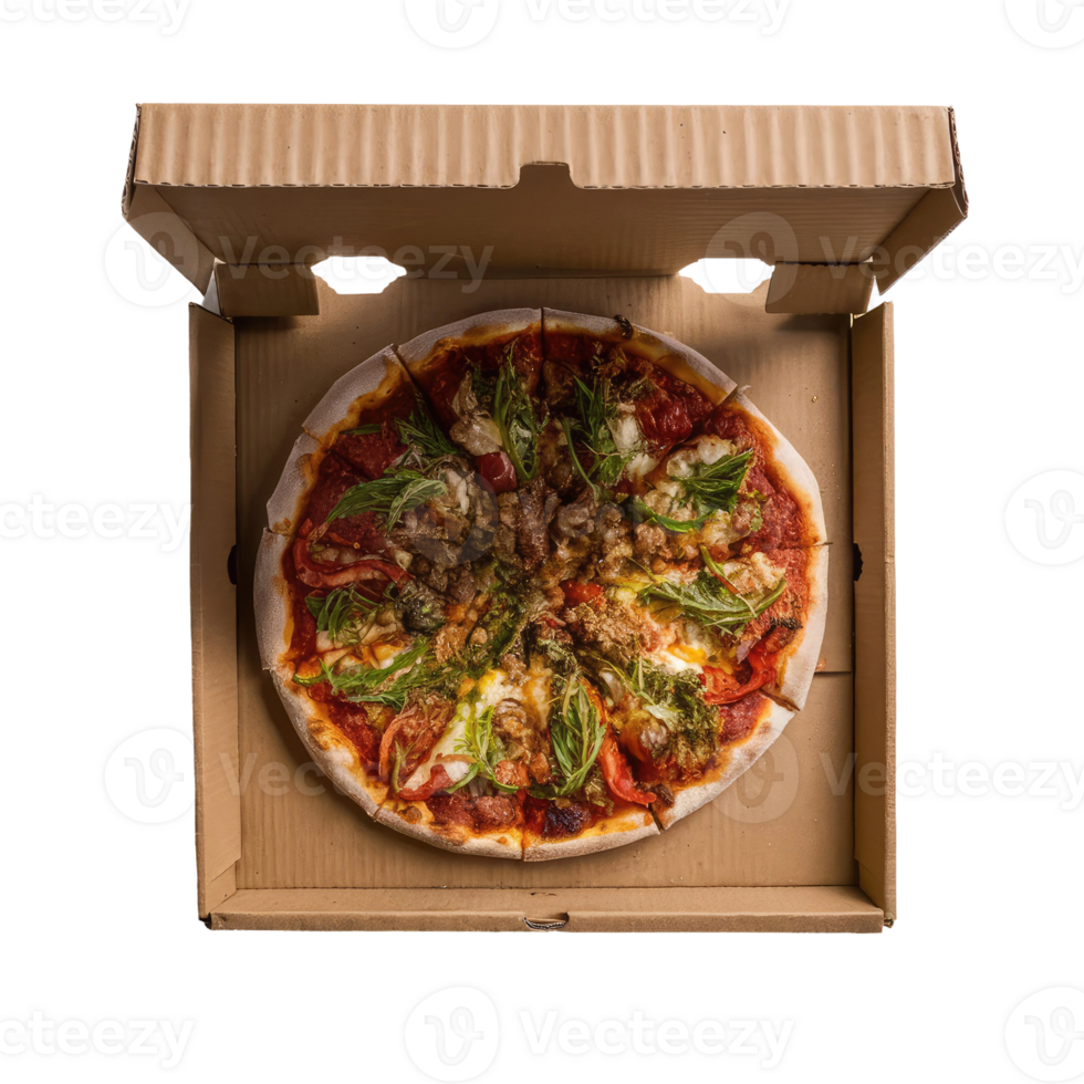 Freshly baked pizza png