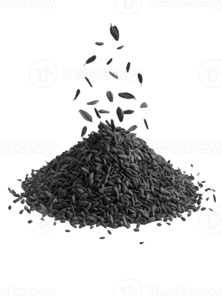 Black sesame seeds, a nutrient-rich food with a nutty flavor png
