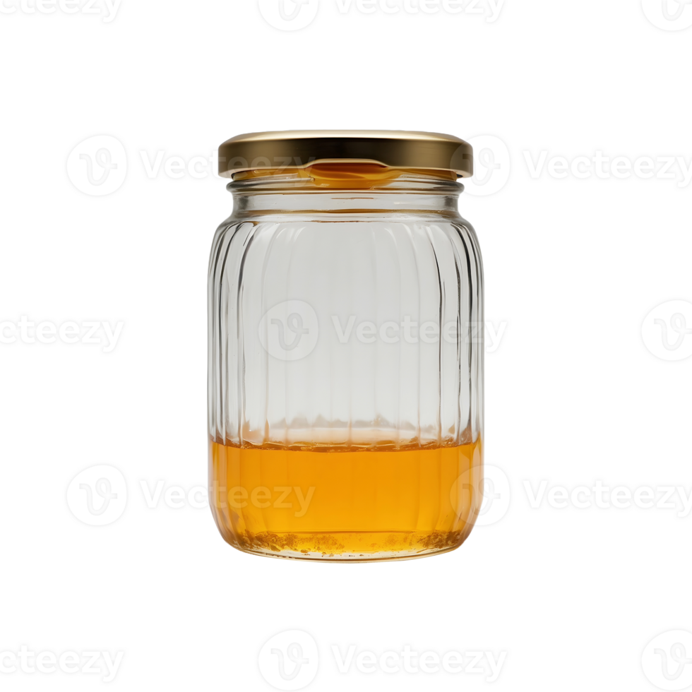 Sweet Perfection Honey Jar Isolated on Transparent Background png