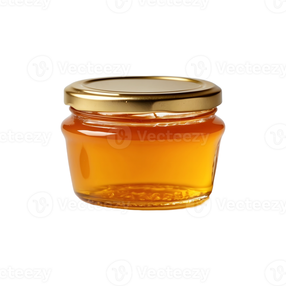 Fresh Harvest Honey Jar Isolated on Transparent Background png