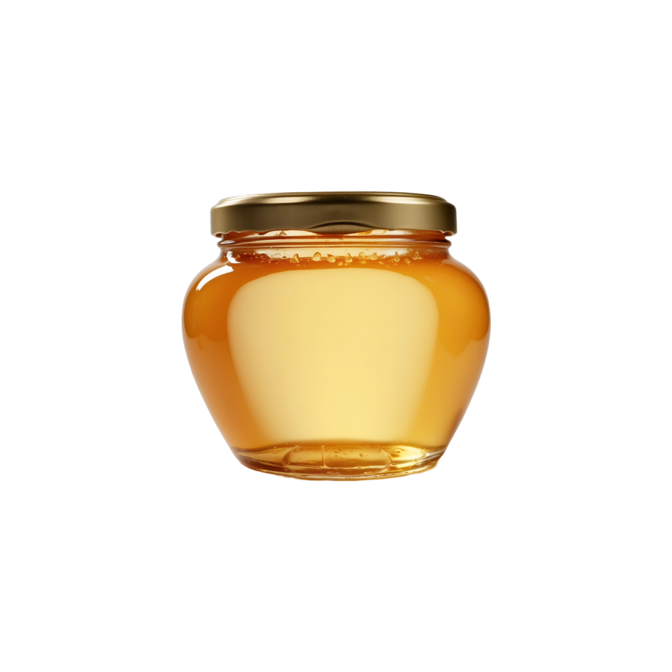 Sweet Harvest Honey Jar Isolated on Transparent Background png