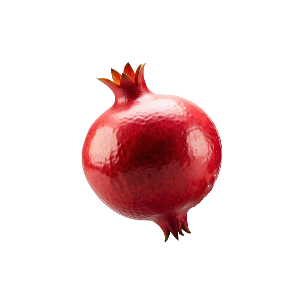 Bright and Fresh Pomegranate Fruit Isolated on Transparent Background png