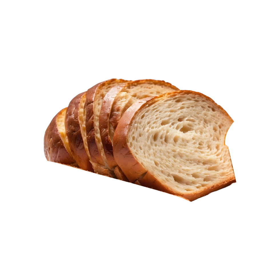 Fresh Slices Isolated Bread Art isolated on a transparent background png