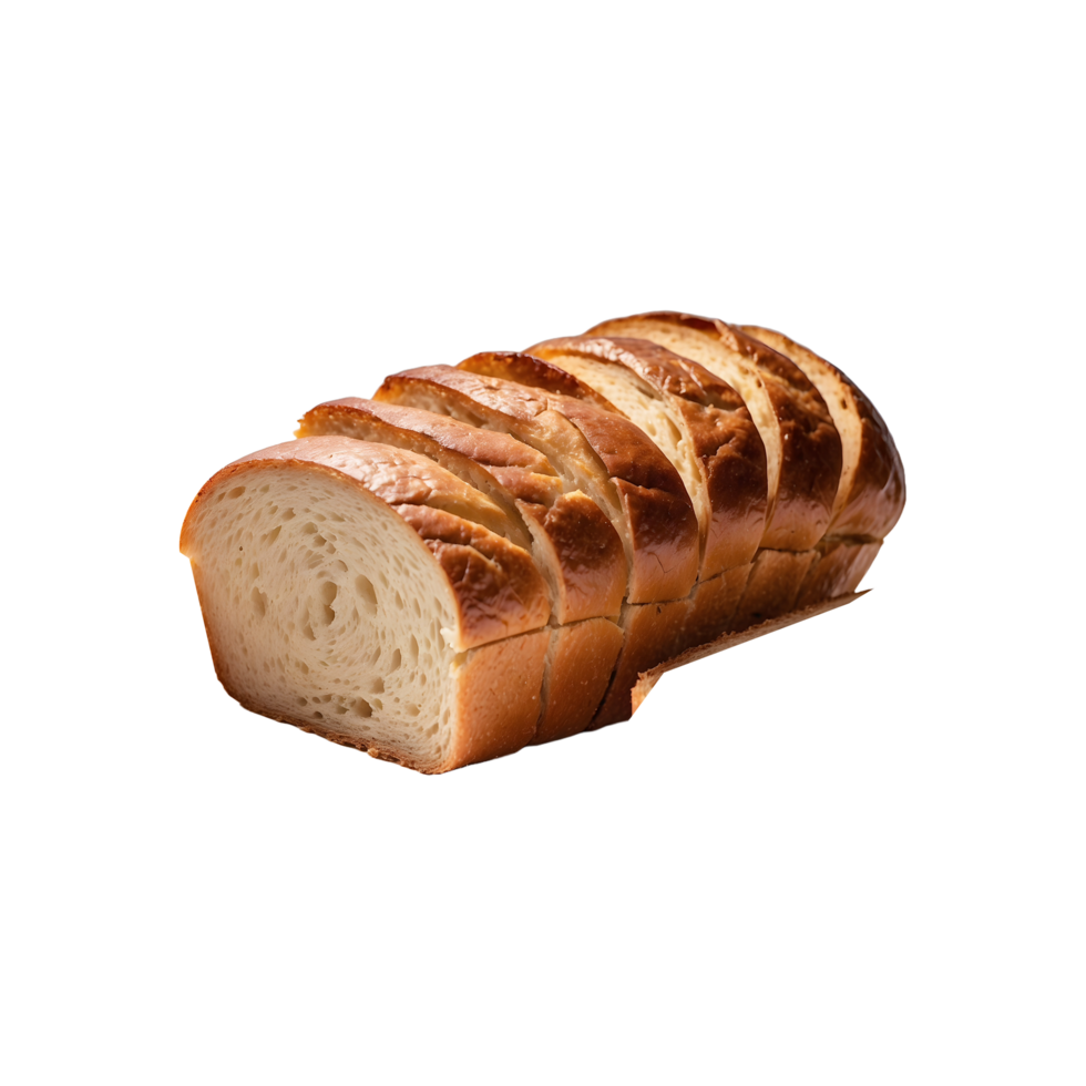 Fresh Slices Isolated Bread Art isolated on a transparent background png