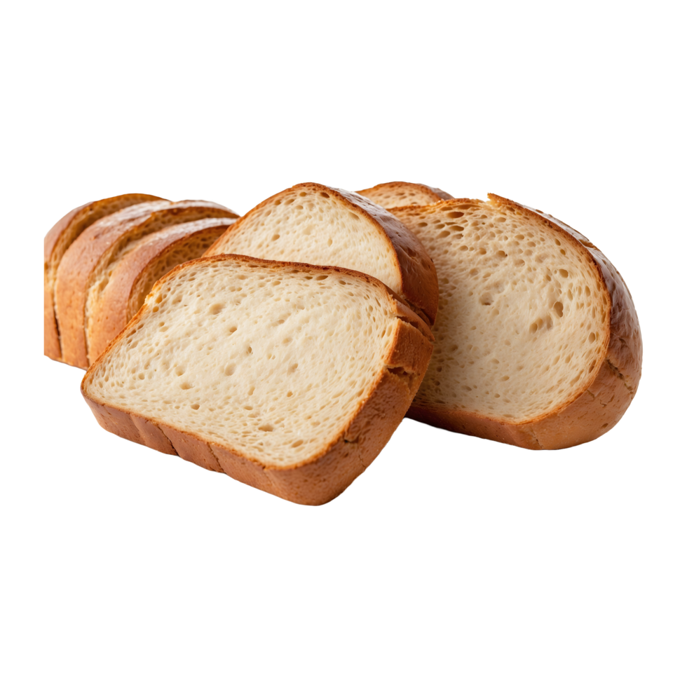 Fresh Slices Isolated Bread Art isolated on a transparent background png