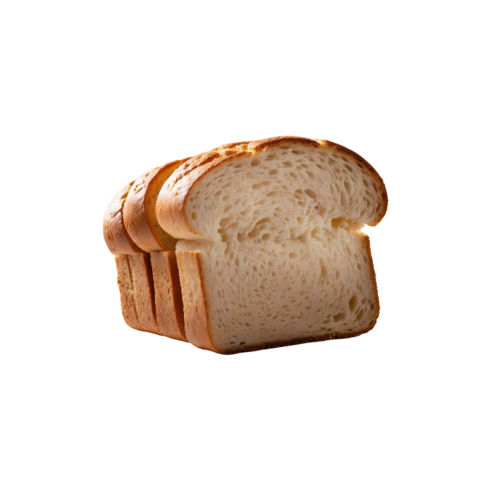 Fresh Slices Isolated Bread Art isolated on a transparent background png