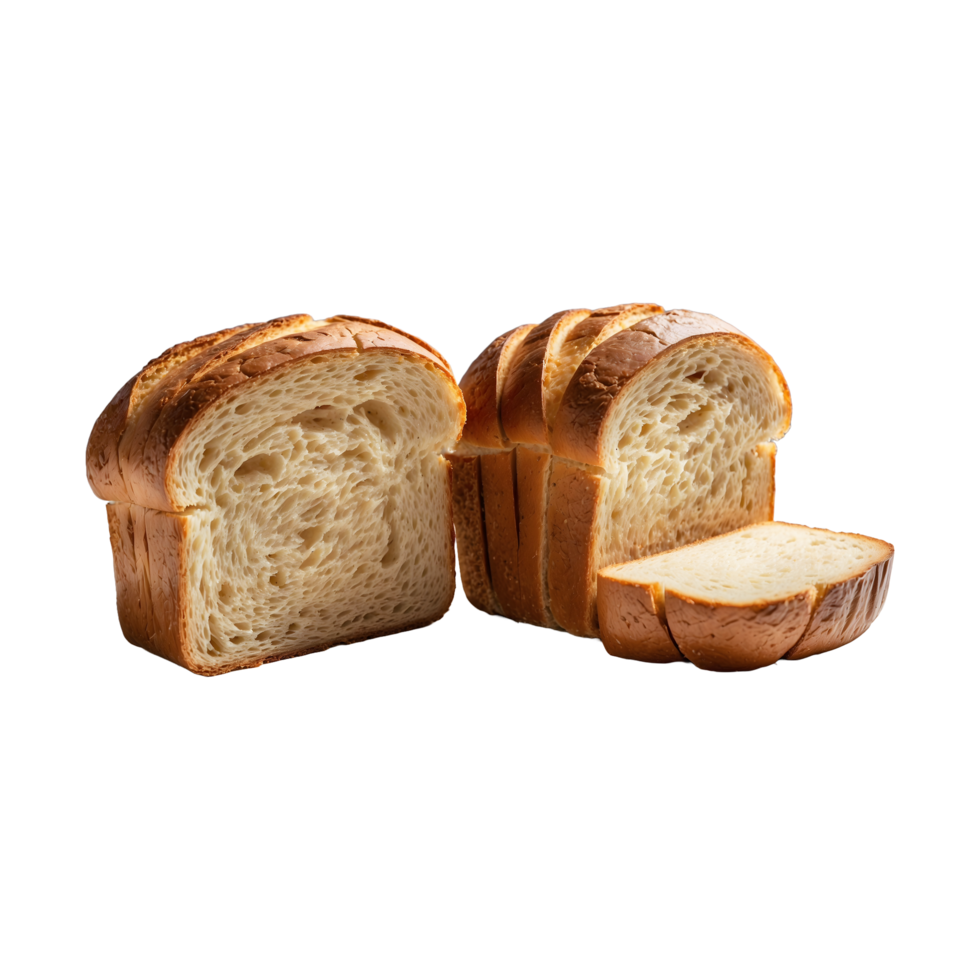 Fresh Slices Isolated Bread Art isolated on a transparent background png