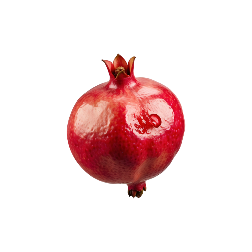 Bright and Fresh Pomegranate Fruit Isolated on Transparent Background png