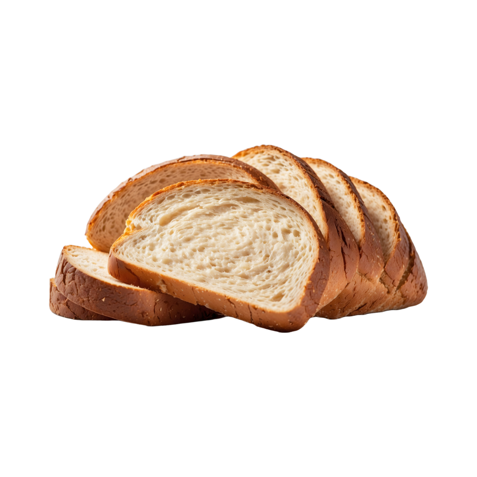 Fresh Slices Isolated Bread Art isolated on a transparent background png