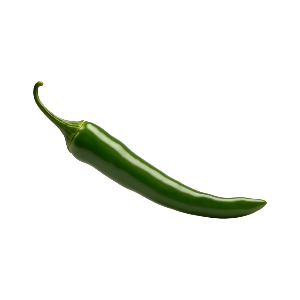 Green Heat Green Chili Isolated on Transparent Background png