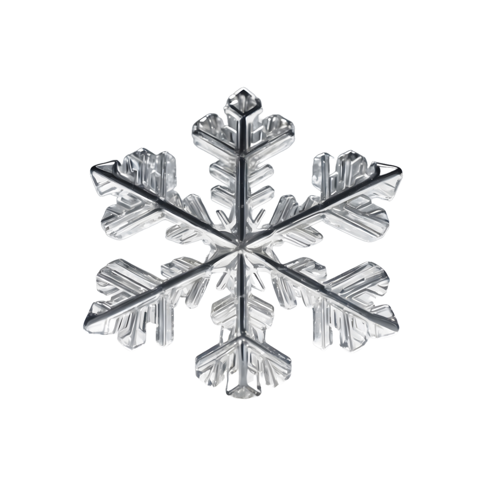 Snowflake Perfection Decorative Snowflakes Isolated on Transparent Background png