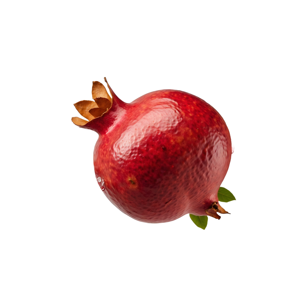 Fresh Harvest Pomegranate Fruit Isolated on Transparent Background png