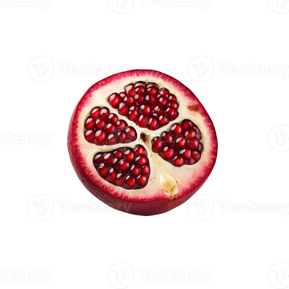 Pure Freshness Pomegranate Fruit Isolated on Transparent Background png
