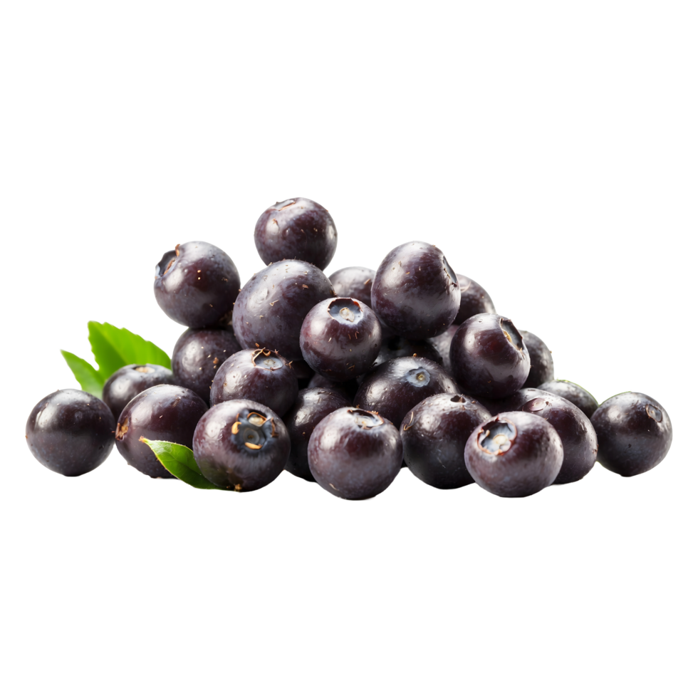Berry Bliss Bunch of Fresh Sweet Acai Berries Fruit Isolated on Transparent Background png
