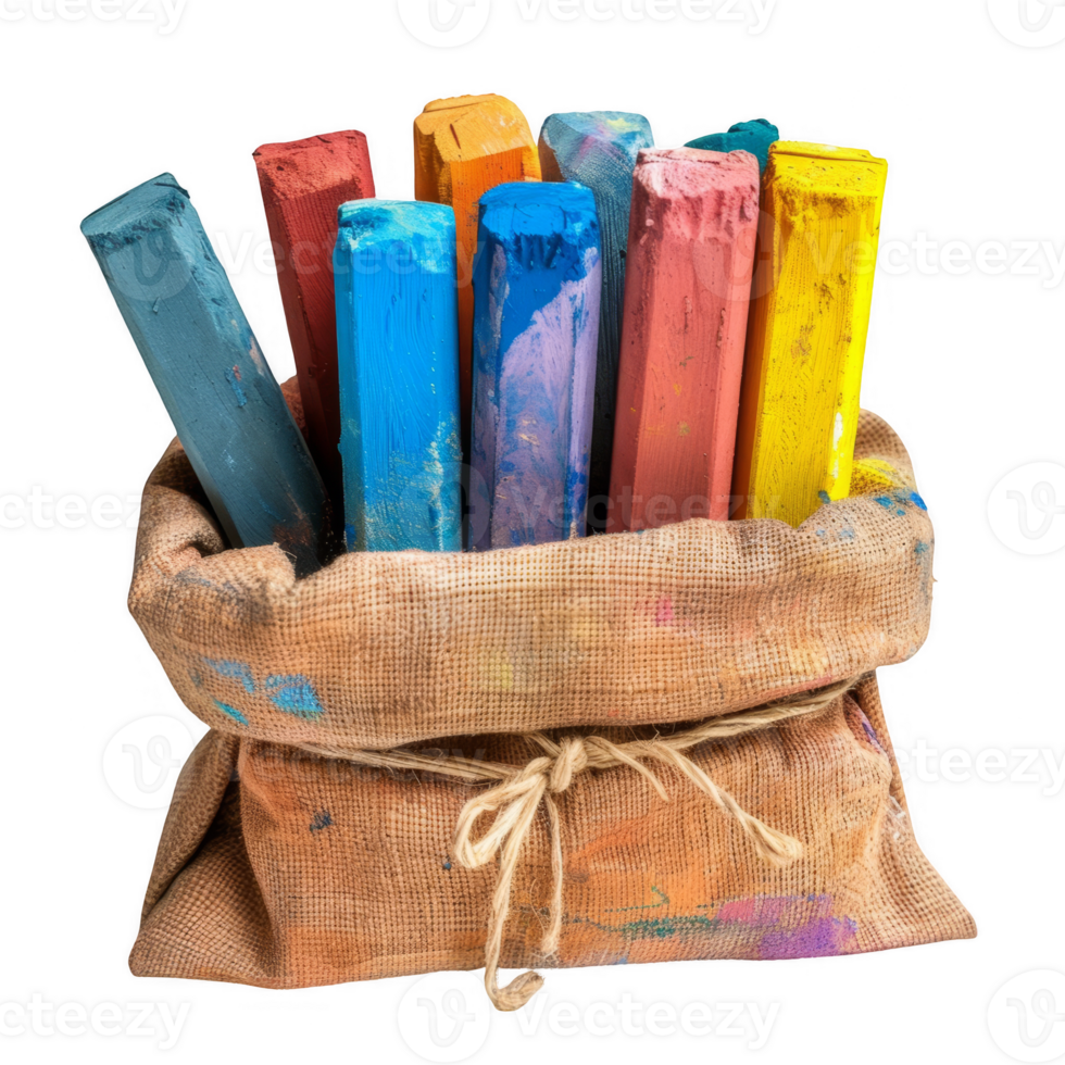 chalks in the bag transparent background png