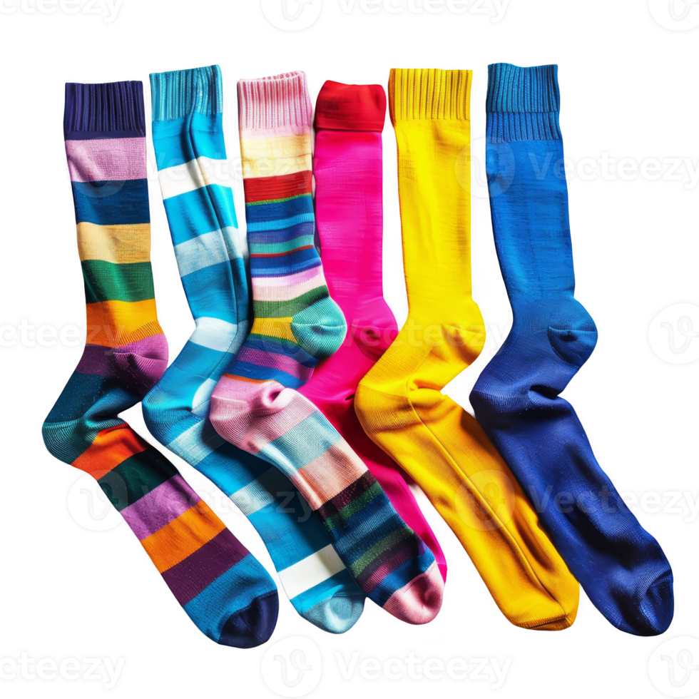 colorful socks transparent background png