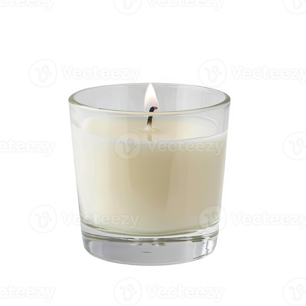 candle in a glass transparent background png