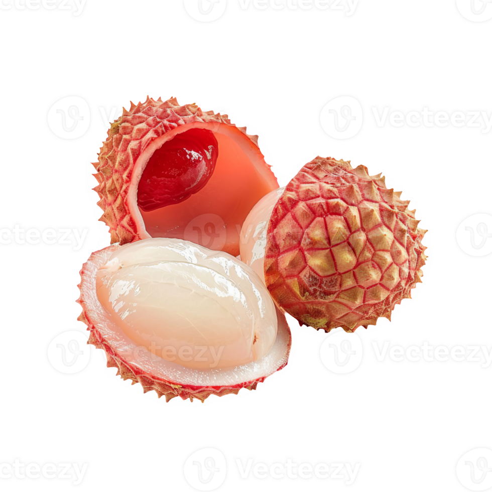 Sliced Lychee transparent background png