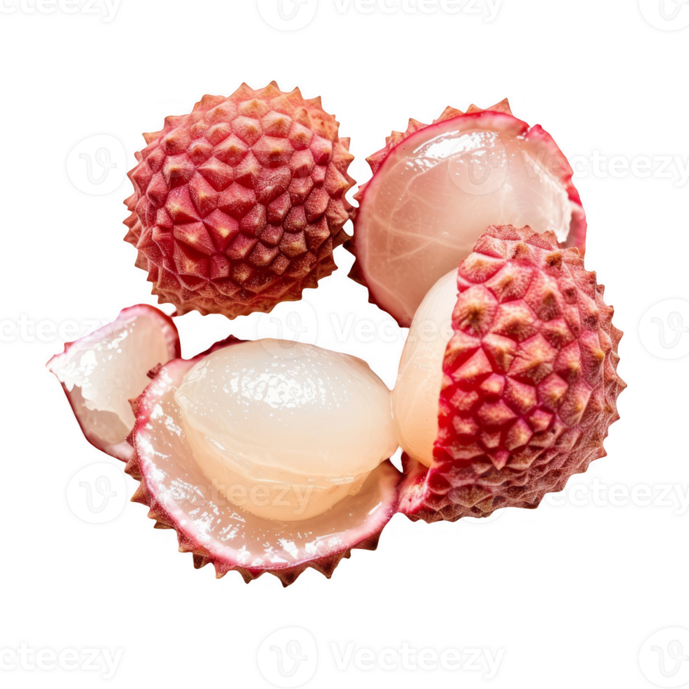 Sliced Lychee transparent background png