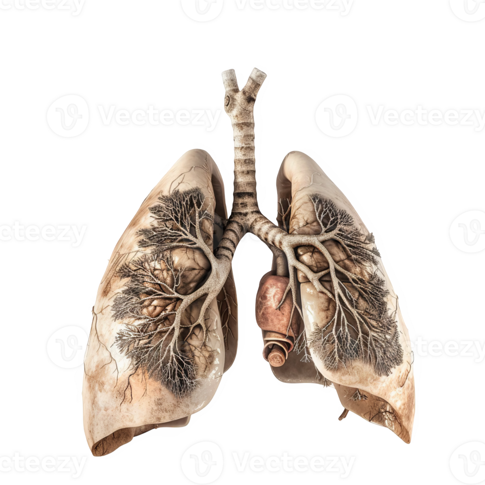lung anatomy transparent background png
