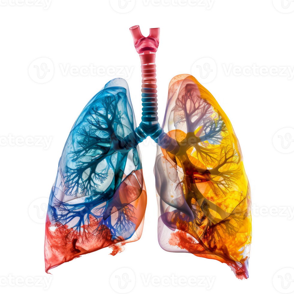 lung anatomy transparent background png