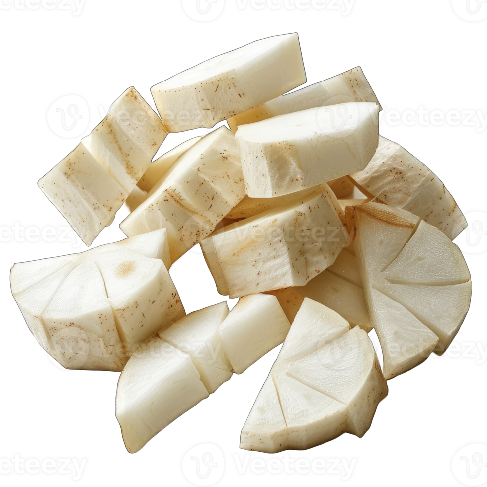Sliced Jicama transparent background png