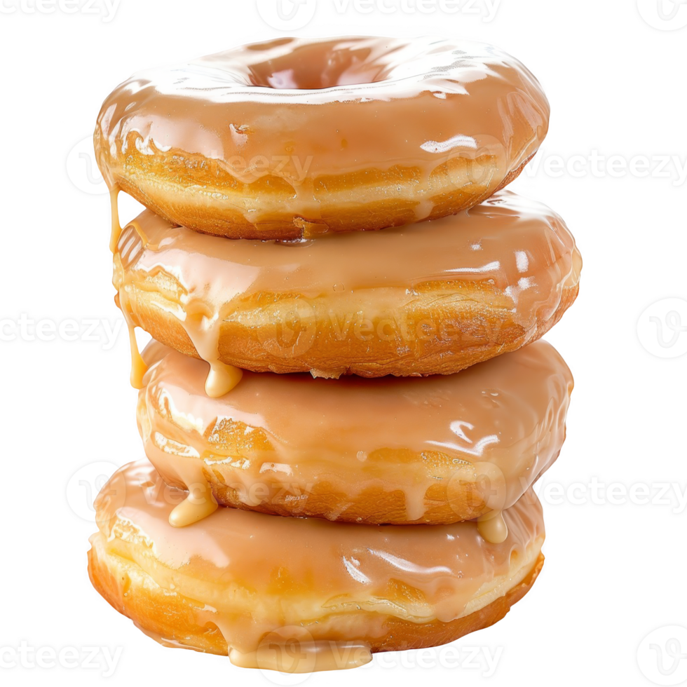 stack of melted donuts transparent background png