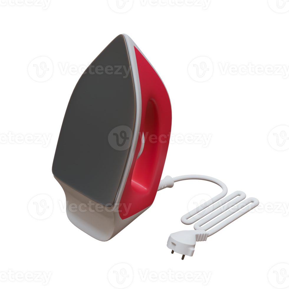 Clothes Iron 3d Render illustration png