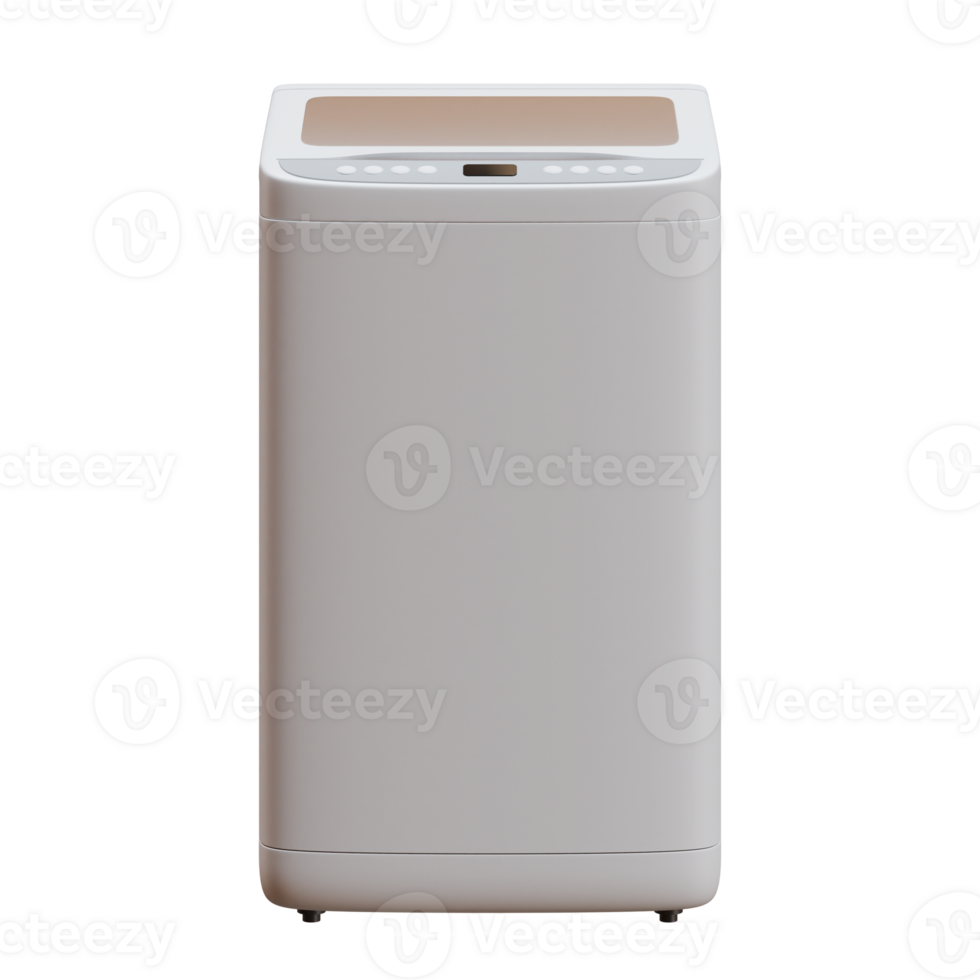 Top Loading Washing Machine 3D Render Illustration png