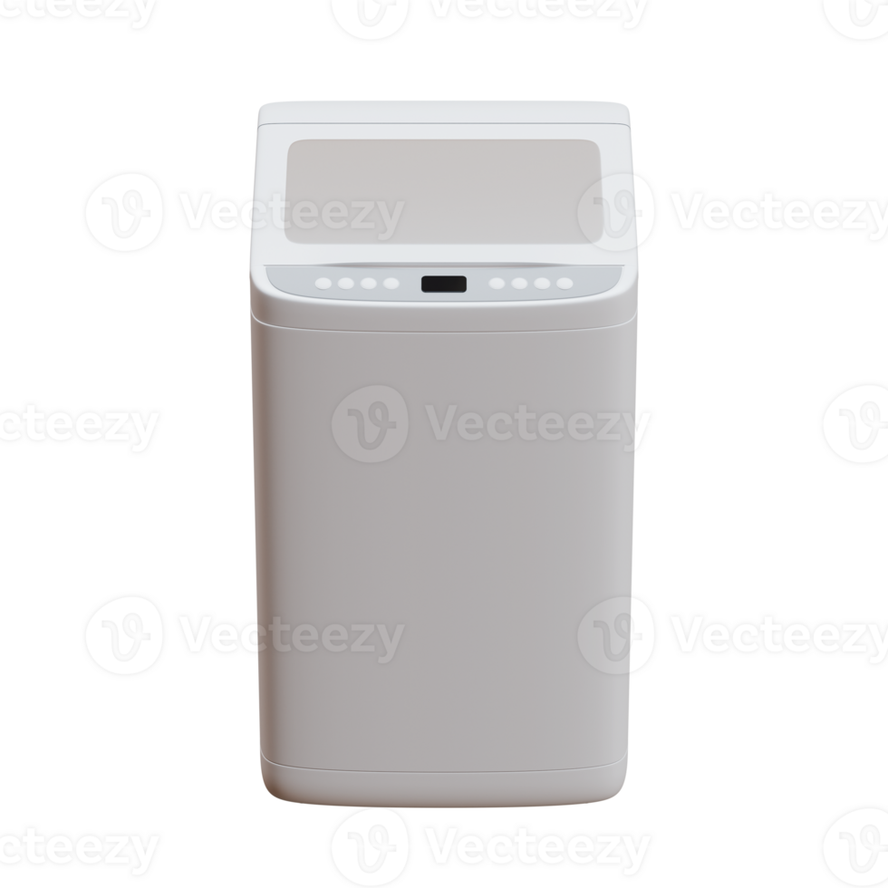 Top Loading Washing Machine 3D Render Illustration png
