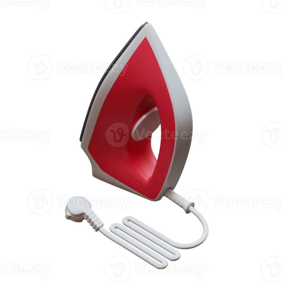 Clothes Iron 3d Render illustration png