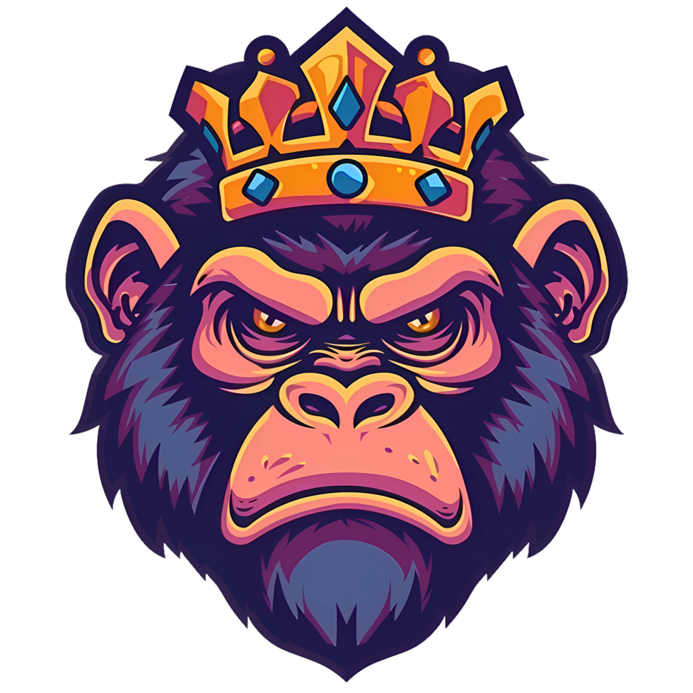 King Kong Ape with Crown. png