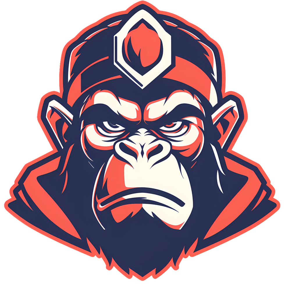 Angry Gorilla Mascot Design. png