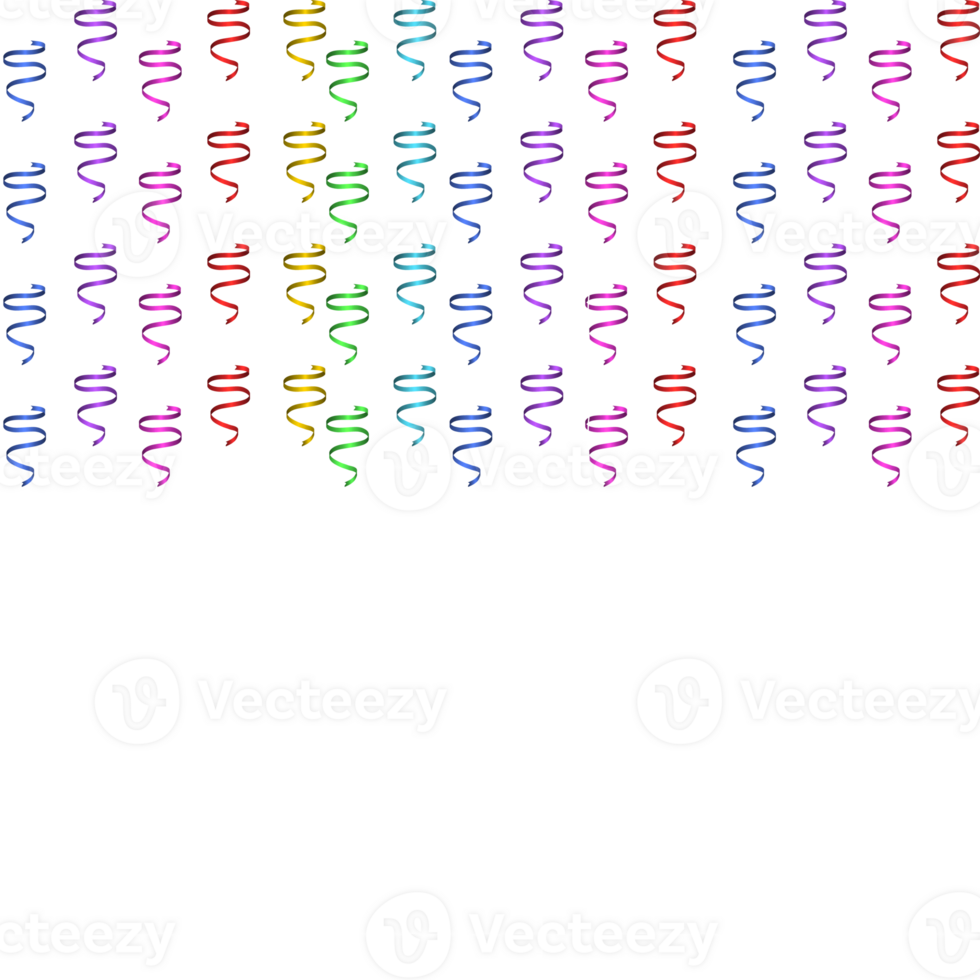 Colorful confetti ribbons Multicolor Confetti burst. png