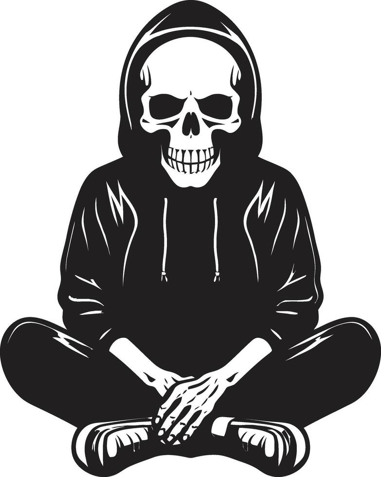 Chill Bones Relaxation Logo Icon Bone Chillax Chilling Design vector
