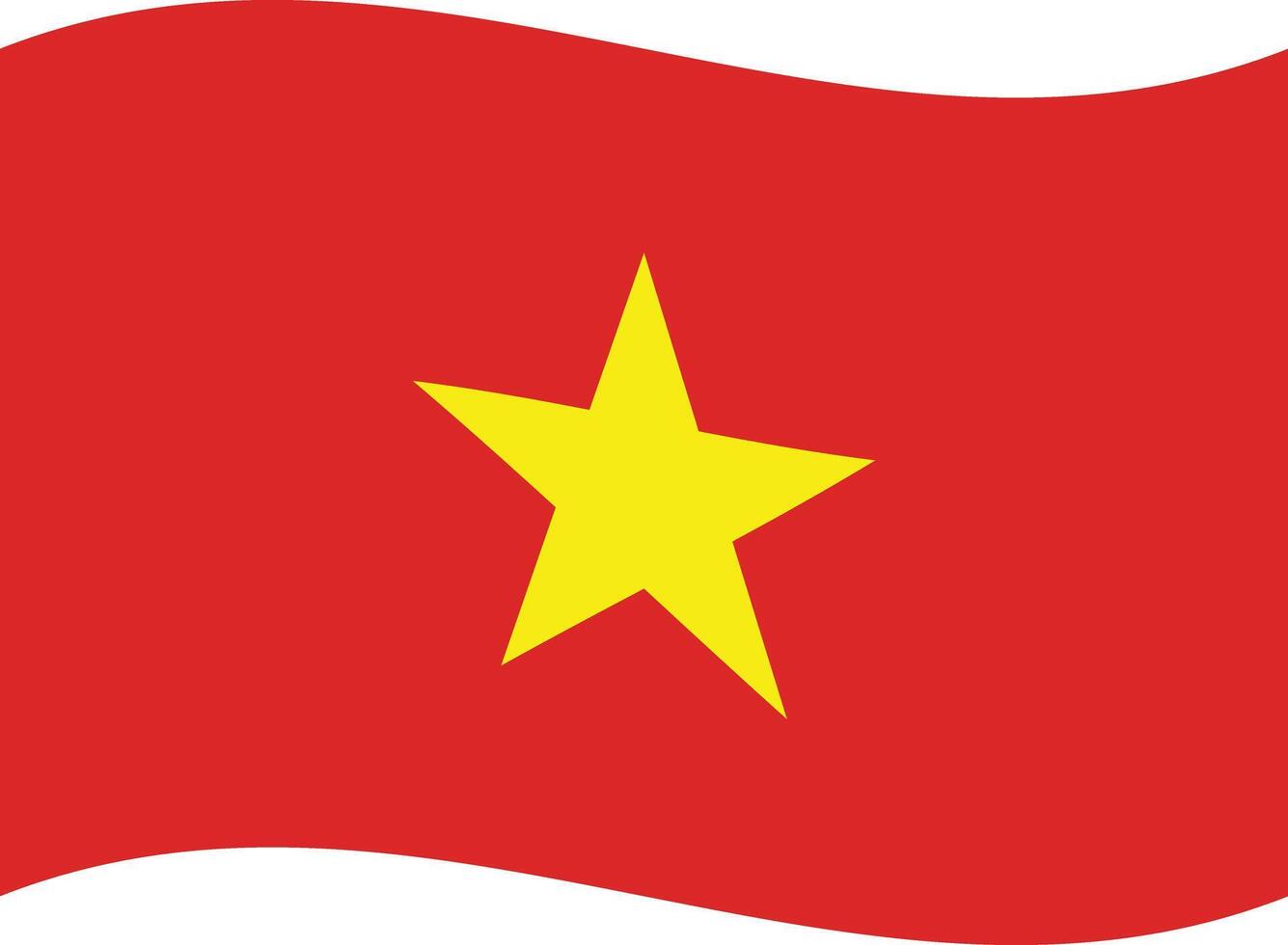 Waving Vietnam flag isolated on white background . Vietnam flag icon . illustration vector