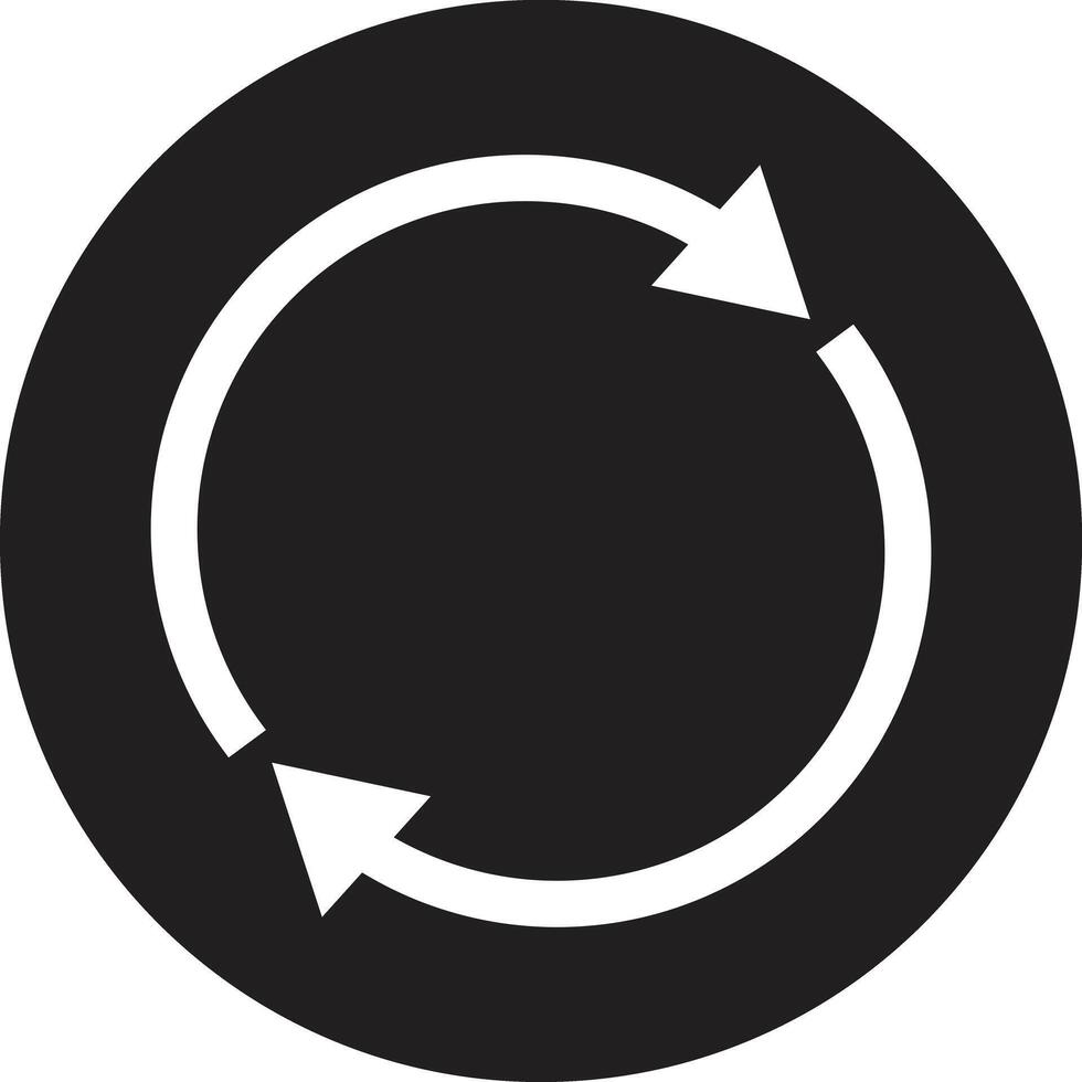 Refresh button icon isolated on white background . Reload icon vector