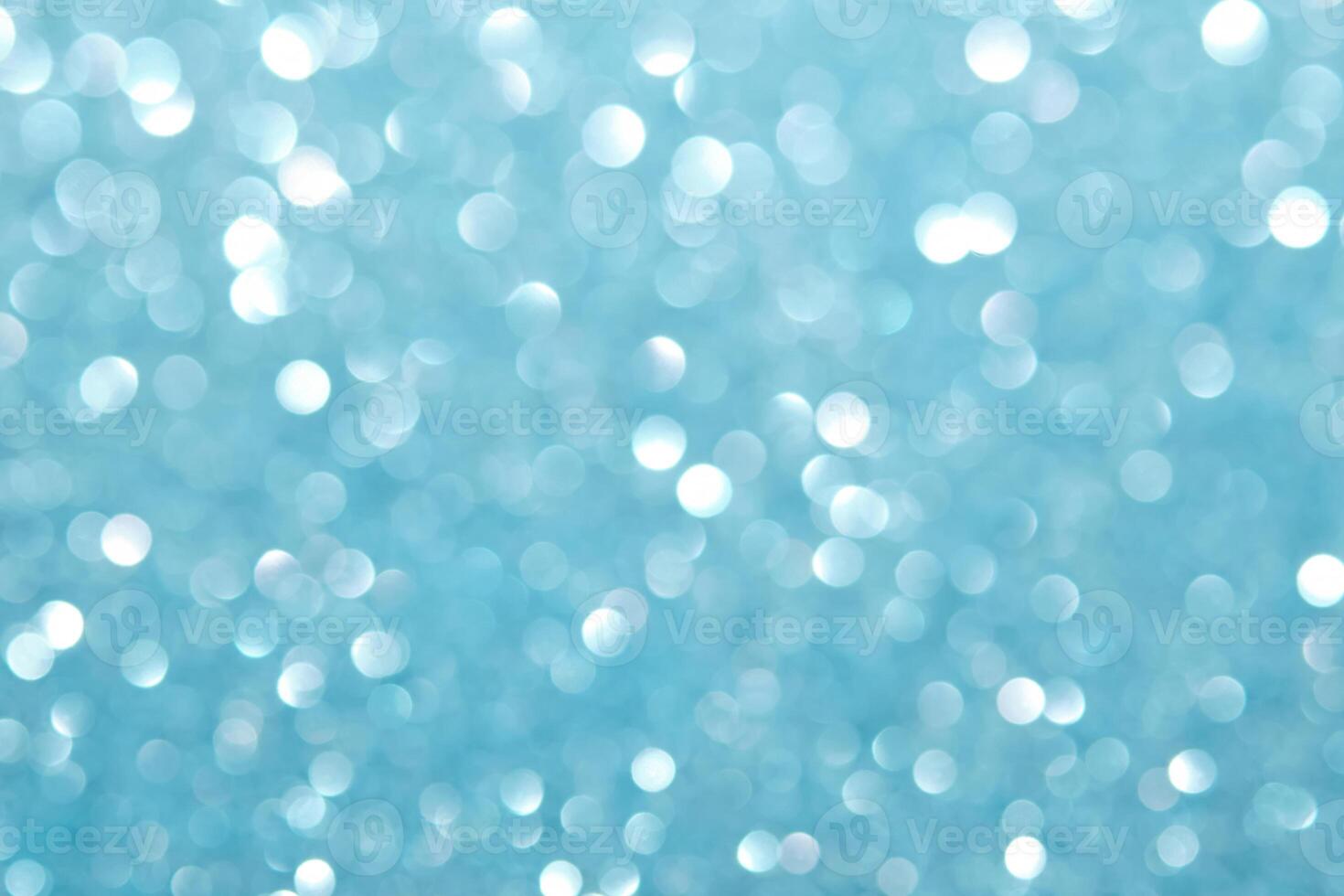 Abstract blue festive christmas background with bokeh. photo
