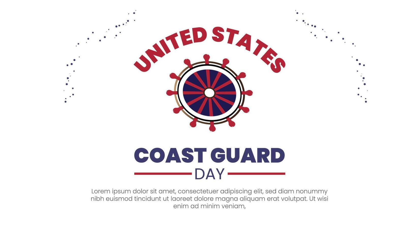 Us coast guard day vector