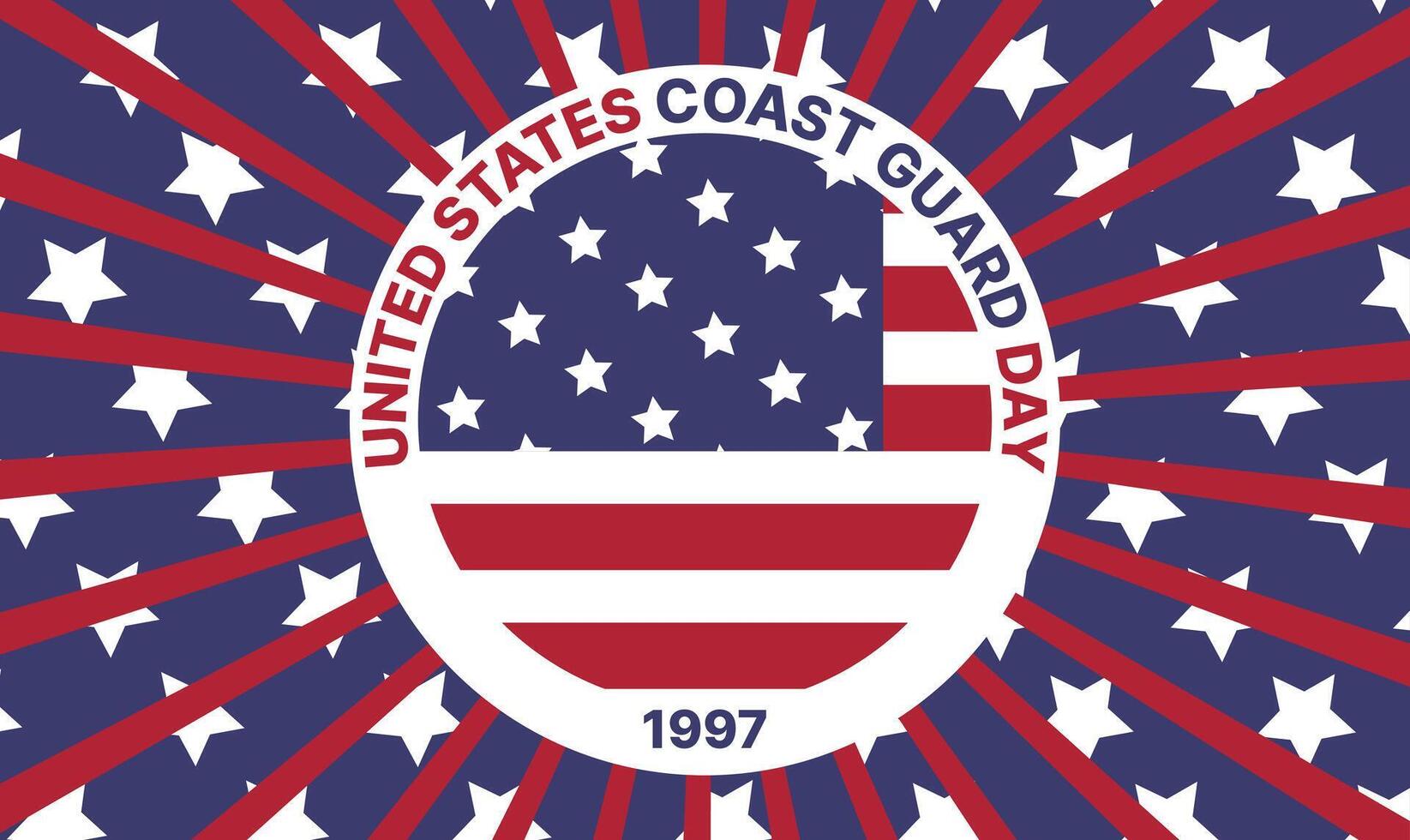 Us coast guard day vector