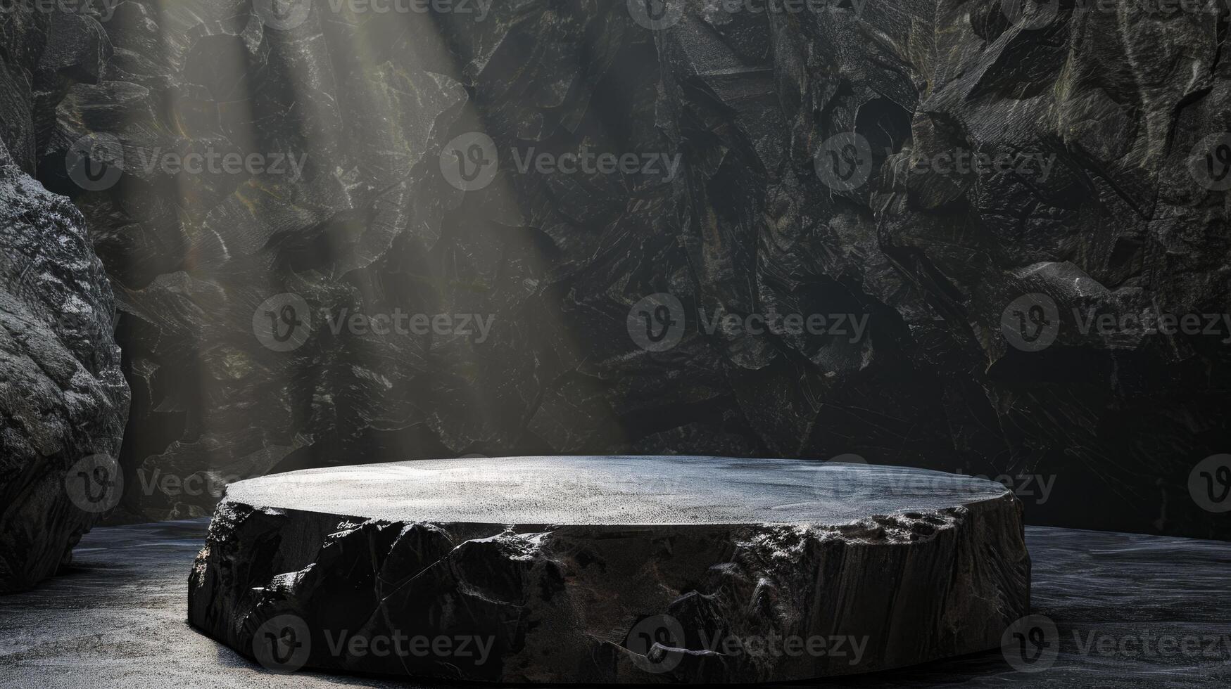 stone display, rock, dramatic and epic atmosphere, cosmetics and beauty for men, virility. High quality photo