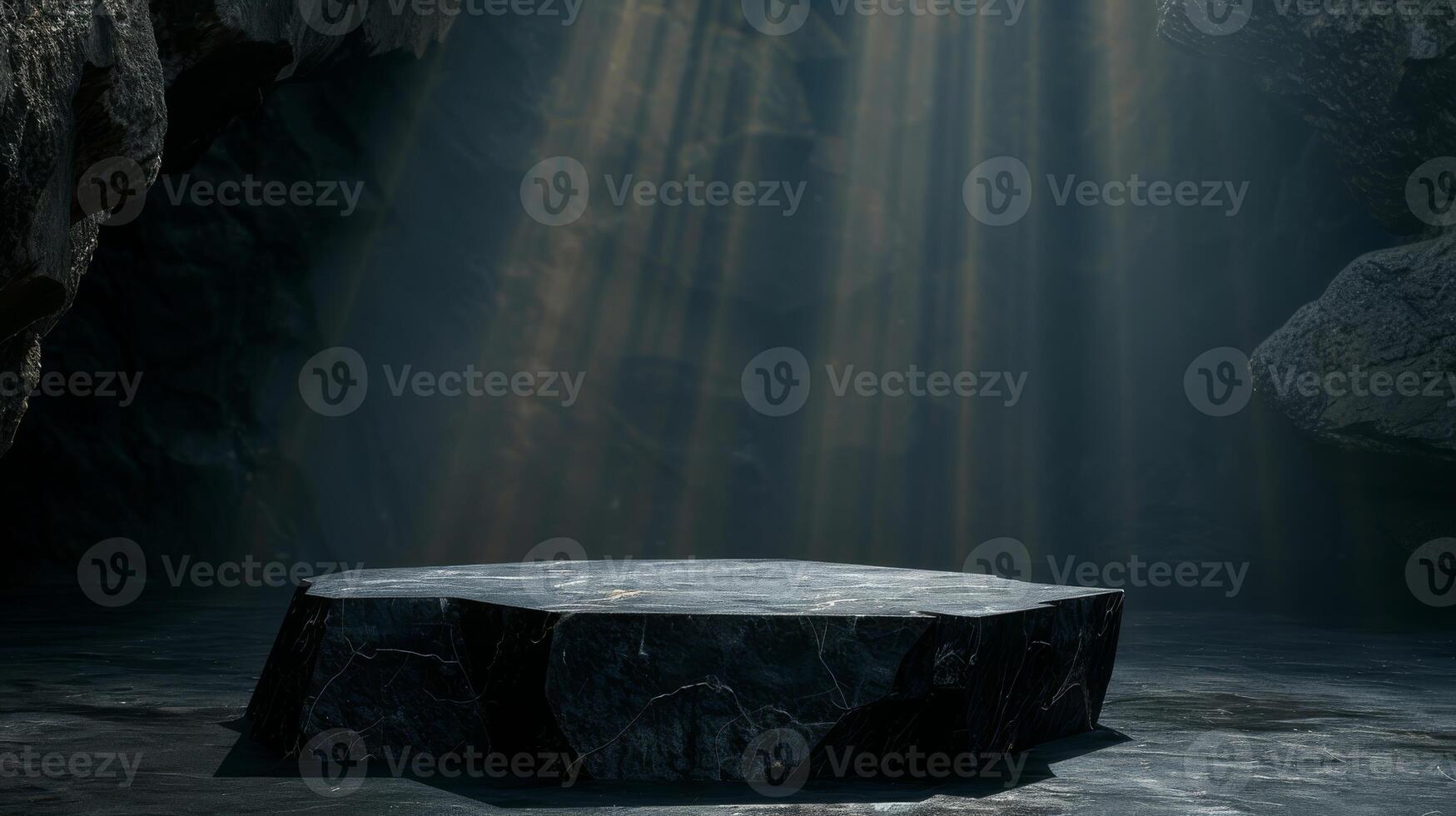 stone display, rock, dramatic and epic atmosphere, cosmetics and beauty for men, virility. High quality photo