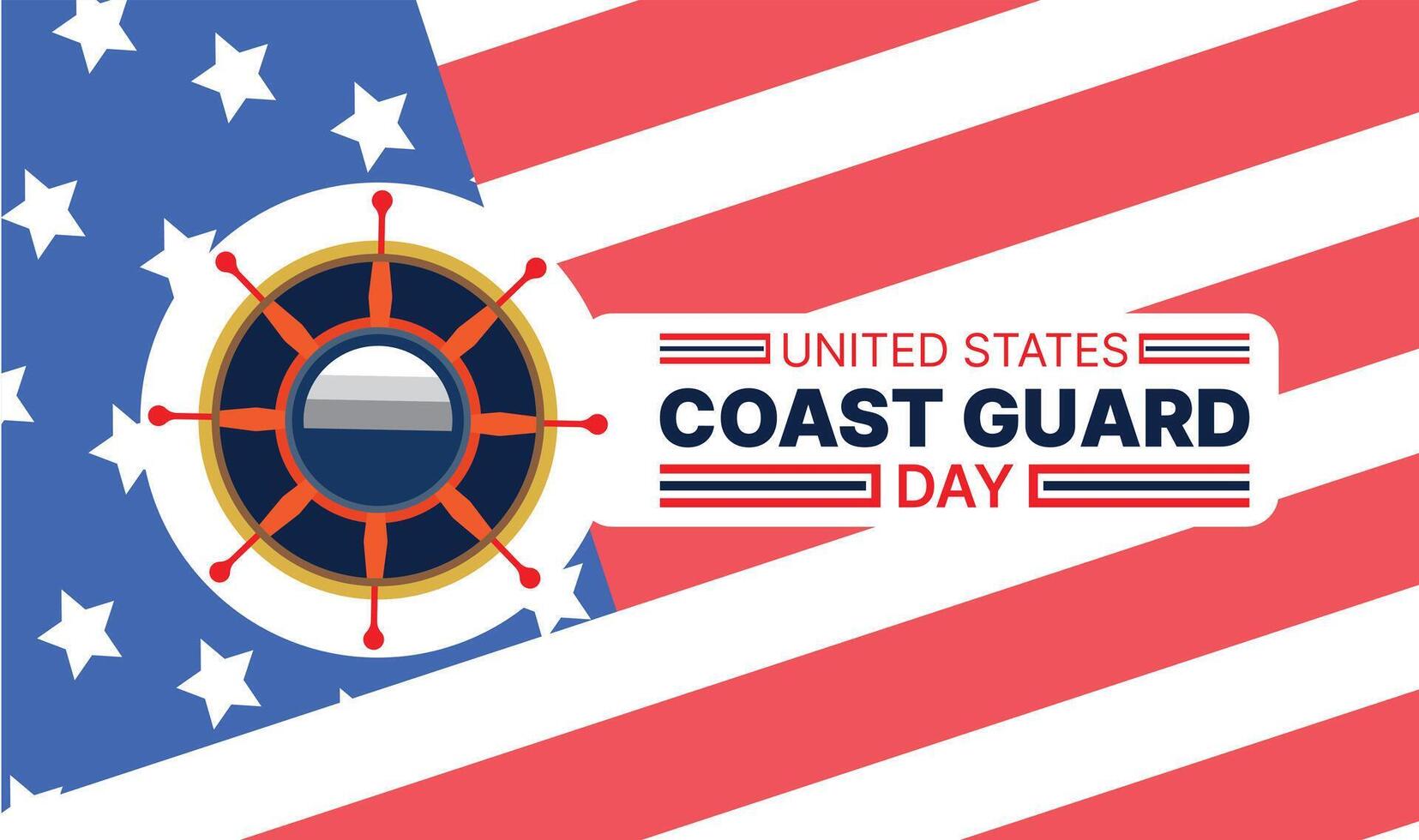 Us coast guard day vector