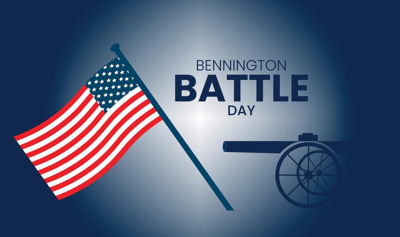 Bennington Battle Day An American Triumph vector
