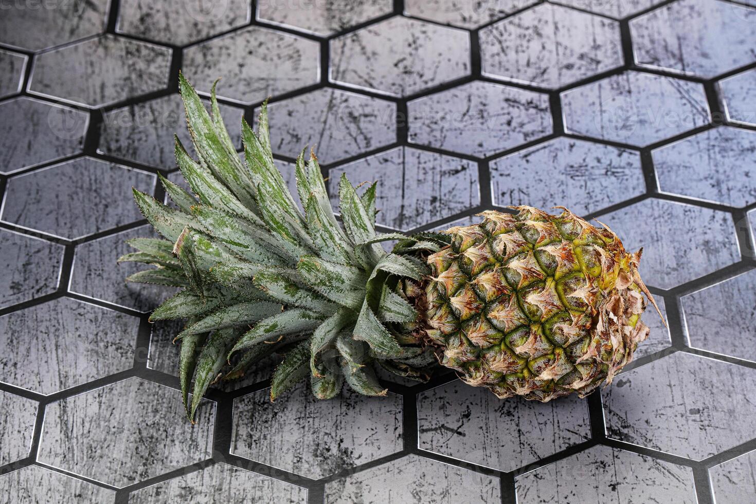 Sweet organic ripe tropical pineapple photo