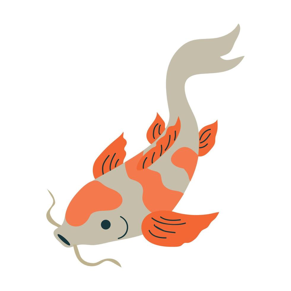 Koi fish icon clipart avatar logotype isolated illustration vector