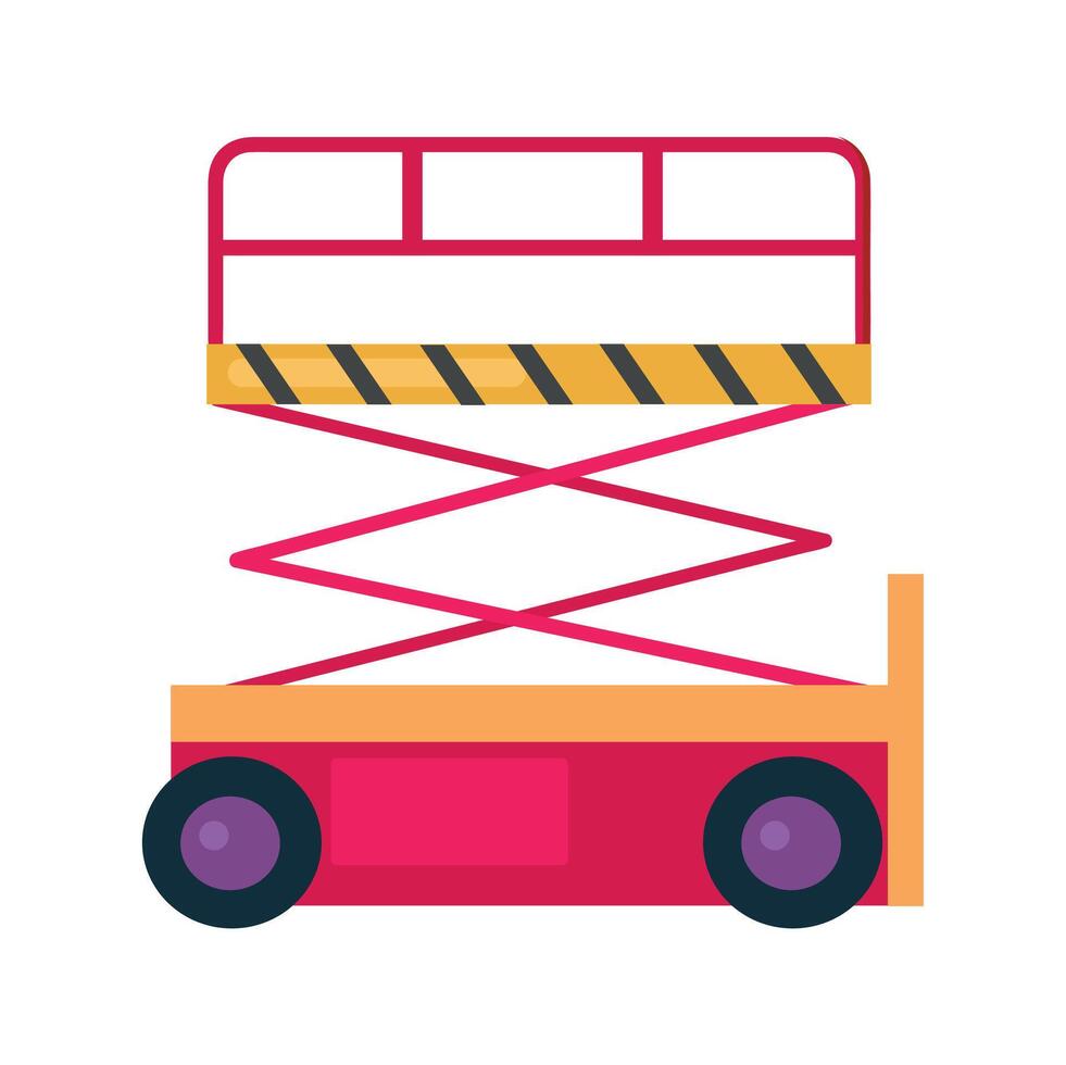 Scissor lift concept icon clipart avatar logtotype isolated illustration vector
