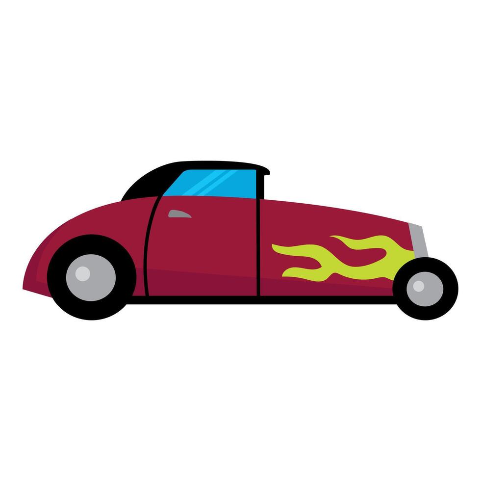 Hotrod icon clipart avatar logtotype isolated illustration vector